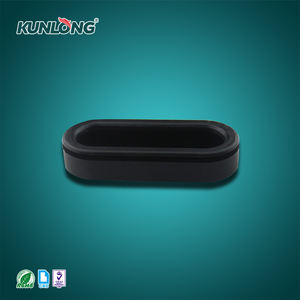 Tirador de goma con forma de <span class=keywords><strong>barco</strong></span> de pulgadas (negro, diseño que ahorra espacio, agarre cómodo, para puerta de gabinete/equipo) - Product Image 3