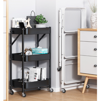 Étagère de cuisine rotative personnalisable pour fruits et légumes, étagère de rangement domestique à 4 niveaux, chariot à fruits carré noir