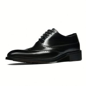 Zapatos Ejecutivos de Moda Personalizados, Duraderos y Resistentes a la Corrosión para Ocasiones Formales y Sociales, Zapatos de Cuero para Hombre - Product Image 1