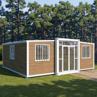 Maisons conteneurs extensibles de 36 mètres carrés, maisons préfabriquées modulaires chinoises, villas préfabriquées, maisons pliables