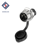 Connecteur d'alimentation circulaire étanche à bride mâle-femelle LP28 IP68 480V 3/5 broches 16A 32A Prise aviation