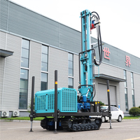 Nouvelle machine de forage de puits d'eau portable haute performance de type 300m, petite foreuse hydraulique diesel sur chenilles