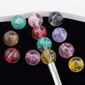 Pintura Color patrón Irregular mariscos cuentas diamante bolas perforadas DIY teléfono móvil llavero collar Accesorios - Product Image 4