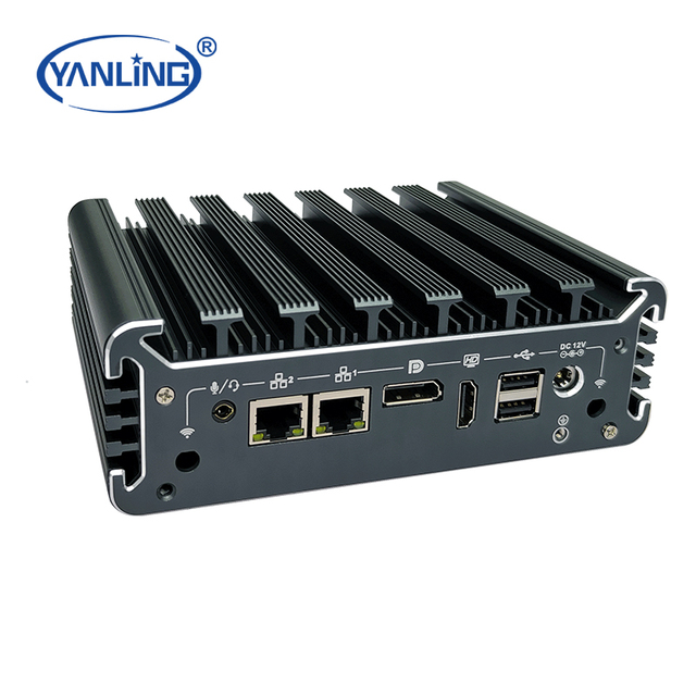 Industrial Mini PC with Intel Core I5 7360U Dual Core DDR4 RAM Dual COMs Support Linux AU Plug New Single Board Computer