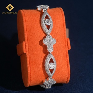 ZUANFA JEWELRY Pulsera de Oro Blanco con Ojo Turco y Diamantes Cultivados en Laboratorio, Corte Brillante Redondo, Certificado IGI, Joyería de Lujo con Diamantes - Product Image 5