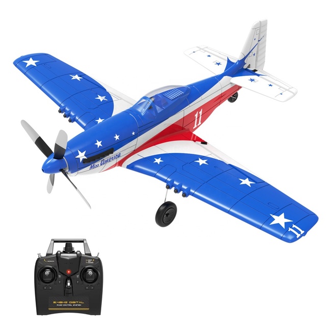 VOLANTEXRC 76105R Electric Airplane 2.4GHz EPP One-Key Aerobatic RC Plane 400mm Wingspan Remote Control Glider RTF for Beginner