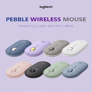 Logitech Pebble M350 1000DPI, Mouse senyap nirkabel Mini portabel ergonomis 3 tombol dengan Bluetooth atau 2.4 GHz - Product Image 6