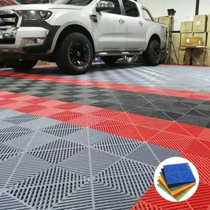 Suelo de garaje de azulejo modular duradero SUEZ para taller de reparación de belleza de automóviles antideslizante, resistente al desgaste y fácil de limpiar - Product Image 2