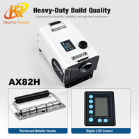 OkyRie AX82H Calentador Diésel Industrial de 8-10kW con Ventana Visual de Nivel de Combustible, Equipo de Calefacción Todo en Uno Plug&Play para RV y Camiones