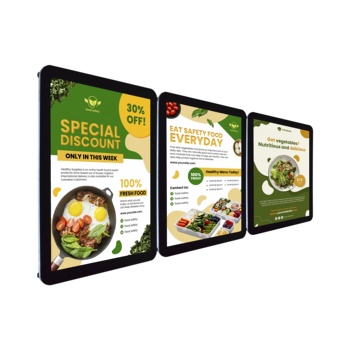 Wholesale Wall Mounted Picture Photo Backlit Acrylic Sign Menu Board Display Restaurant Advertising Light Box Led Poster Frame