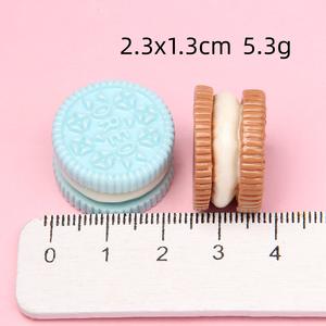 2025 fabricantes al por mayor personalizados de gran Color Oreo sándwich galletas resina galletas DIY crema pegamento Accesorios - Product Image 2
