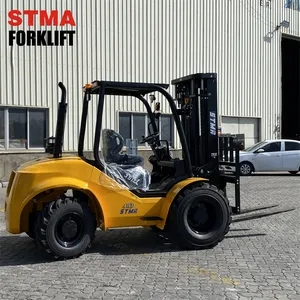 4x4 Forklift Truck High Quality 4x4 Forklift 4wd Rough Terrain Forklift Truck With Yanmar Engine