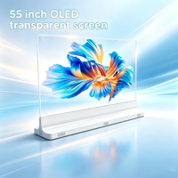 Vente chaude 55 pouces OLED Transparent modèle de bureau fonction d'affiche numérique pour SDK centre commercial magasins de détail ascenseurs