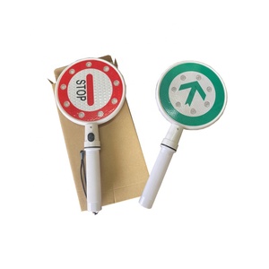 Señal de advertencia de tráfico, señal <span class=keywords><strong>led</strong></span> flash de retención manual - Product Image 1