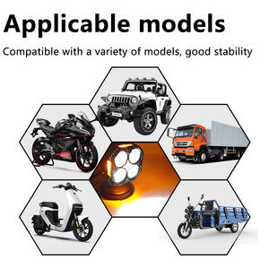 ไฟสปอร์ตไลท์ LED หน้ารถมอเตอร์ไซค์ ขนาด 3 นิ้ว 4 เลนส์ ของใหม่ 40W 4500LM ไฟทำงาน สีขาว สีเหลือง 12V-24V สำหรับรถยนต์ทุกชนิด รถขับเคลื่อน 4 ล้อ รถออฟโรด - Product Image 6