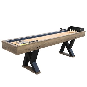 Mesa de entretenimiento 2 en 1 para bolos y shuffleboard con construcción duradera para juegos en interiores - Product Image 1