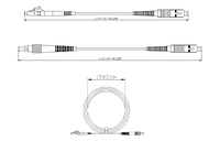 3M Cordon de raccordement fibre optique SC-SC SC-APC/SC-UPC Connecteur FC G652D monomode pour réseaux IP WiFi FTTH 4G 5G extérieur