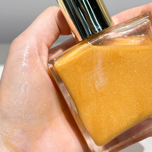 Aceite Corporal Brillante Personalizable MLM, Iluminador Líquido, Aceite Seco con Purpurina, Cosmético Nutritivo y Luminoso para Rostro y Cuerpo - Product Image 4