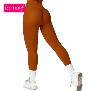 Femmes Butt Lifting Fitness Running Leggings d'extérieur Push Up Pantalon de sport Moulant Vêtements actifs