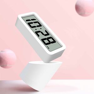 Nordic Minimalist Quartz Alarm <b>Clock</b> Large LCD Display Silent with Perpetual Calendar ABS Wall <b>Clock</b> for Living Room Home Decor - Product Image 4