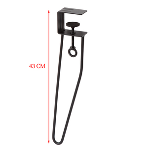 Pieds de <span class=keywords><strong>table</strong></span> à pince sans perçage, pieds de meubles industriels en métal noir <span class=keywords><strong>pour</strong></span> <span class=keywords><strong>table</strong></span> basse DIY, pieds de <span class=keywords><strong>table</strong></span> d'appoint <span class=keywords><strong>pour</strong></span> salon - Product Image 6