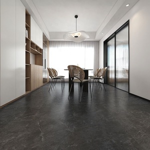 بلاط أرضيات 60x60 و80x80 من الرخام اللامع بلاط سيراميك أسود بورسلين مزجج مصقول - Product Image 4