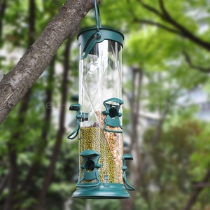 Mangeoire à oiseaux 3 en 1 <span class=keywords><strong>de</strong></span> grande taille pour l'extérieur, résistante à la mastication et aux intempéries, pour les graines, les noix et le <span class=keywords><strong>suif</strong></span>, 3 sections - Product Image 5