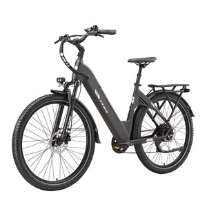 Bicicleta eléctrica urbana de 27.5 pulgadas, 48V 250W con motor trasero, batería de litio, 7 velocidades, freno de disco hidráulico, cuadro de aluminio, bicicleta para desplazamientos. - Product Image 2