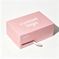Scatola di Carta Pieghevole Rosa Riciclabile, Confezione di Lusso con Logo Esclusivo, Adatta per Abiti e Regali Souvenir