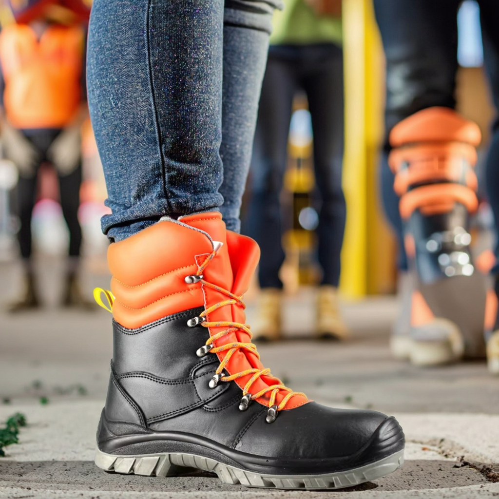 Factory Direct Supply Men Safety Boots Breathable Anti-smashing Protective Work Safety Boots Oil Resistant Safety Shoes