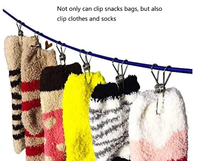 3.35 pouces multi-usages en acier inoxydable fil cordon épingles à linge utilitaire Clips crochets pour maison bureau épingles à linge