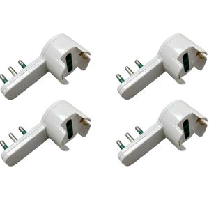 Adaptateur cantilever Gloca 10/16A 250V AC, prise blanche, adaptateurs de voyage pour la maison, lot de 4 - Product Image 1