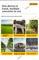 Control remoto inteligente de gasolina con arranque eléctrico digital y cabezal giratorio de alta presión 360° para agricultura