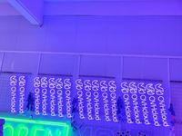 Lumière néon LED personnalisée, étanche IP54, écoles, hôpitaux, bâtiments, magasins de mariage, enseigne néon