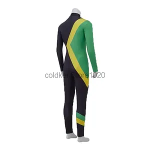 Nuevo Disfraz Deportivo de Tobogán Jamaicano, Unisex, Negro, 100% Nailon, Mono, para Adultos, Halloween, Carnaval, Fiesta - Product Image 4