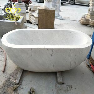 Baignoire en marbre autoportante Portable Design rectangulaire pour intérieur extérieur Exerior appartement hôpital entrepôt <span class=keywords><strong>chambre</strong></span> Massage - Product Image 1