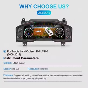 NaviHua LCD Dashboard <b>for</b> Toyota Land Cruiser LC200 2008-2015 <b>Car</b> Digital Cluster Auto <b>Speedometer</b> LCD Instrument - Product Image 4