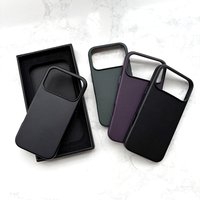 Kustom logo mewah Pu kulit halus casing ponsel aksesoris untuk Iphone 17 Air Pro max seri penutup belakang