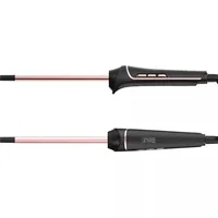 Vente en gros de fer à friser personnalisé de 0,5 pouce, chauffage rapide PTC, revêtement céramique, fer à friser LED pour usage domestique, commercial et salons de beauté