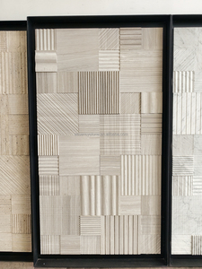 Carreaux <span class=keywords><strong>de</strong></span> mosaïque murale en marbre texturé, motif patchwork 3D naturel, décoration aléatoire DIY, finition texturée, art décoratif aléatoire - Product Image 5