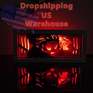 美仓剪纸LED灯箱手工漫画影灯雕刻夜灯台灯3天内发货 - Product Image 1