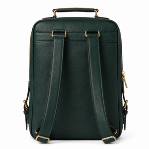 Men PU Leather <b>Backpack</b> Business Laptop <b>Backpack</b> <b>Large</b> Capacity Travel Bag With Flap Pocket - Product Image 3