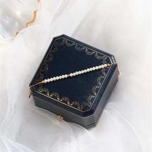 WENCHI Handmade Small Fresh Retro Freshwater <b>Pearl</b> 4-5mm 14k <b>Gold</b> <b>Bracelet</b> Real <b>Pearl</b> Bangle - Product Image 2