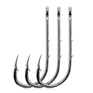 Ami <span class=keywords><strong>da</strong></span> <span class=keywords><strong>pesca</strong></span> singoli in acciaio al carbonio senza ardiglione per la <span class=keywords><strong>pesca</strong></span> in mare e a traina (cattura e rilascio) - Product Image 1