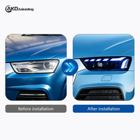 Pour Audi Q3 2013-2018 : Ensemble de phares améliorés de style RS avec projecteurs LED et clignotants séquentiels 12V, fabriqué en Chine