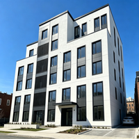 Fenêtre coulissante en aluminium sur mesure, double vitrage en verre trempé, insonorisée, résistante aux impacts d'ouragan, pour balcon