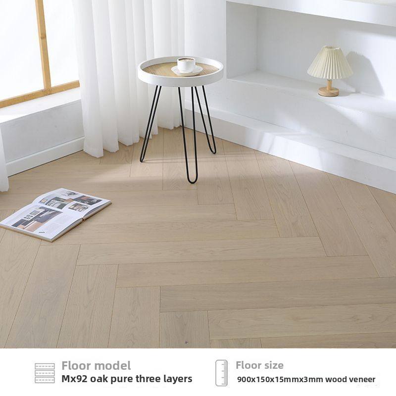 Pure three-layer oak leather herringbone splicing MX92