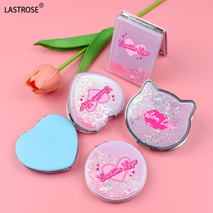 Specchio cosmetico portatile e pieghevole per ragazze simpatiche con specchio da trucco - Product Image 2