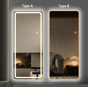 Hot Sale Custom Size <strong>Wall</strong> Mounted LED Salon <strong>Mirror</strong> Light Smart <strong>Rectangle</strong> Dressing <strong>Mirror</strong> with Full Length Lights Wholesale - Product Image 1