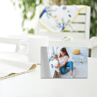 Logo personnalisé Photos de famille personnalisées ou thèmes de Noël peints à la main Cadre photo de luxe en Mdf à sublimation vierge